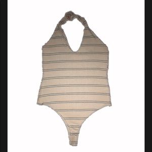 Stripped fabric PacSun bodysuit.